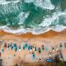 aerial photography of boats on shore